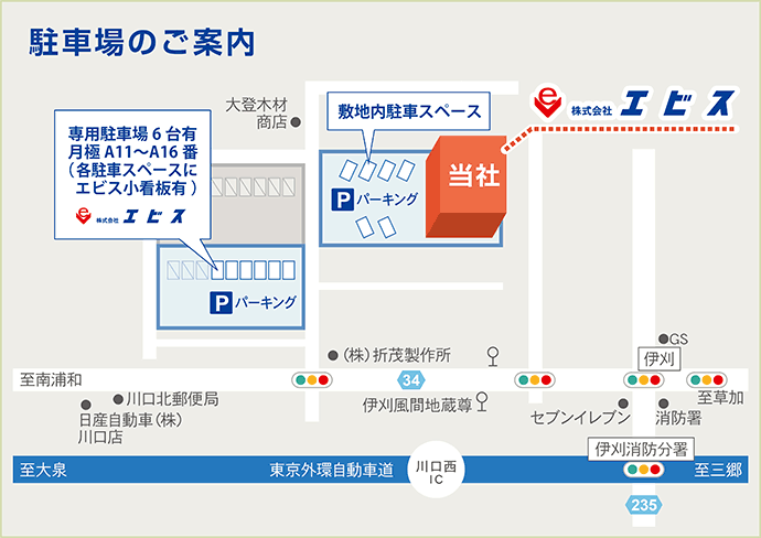 駐車場のご案内