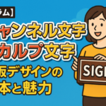 チャンネル文字とカルプ文字：看板デザインの基本と魅力